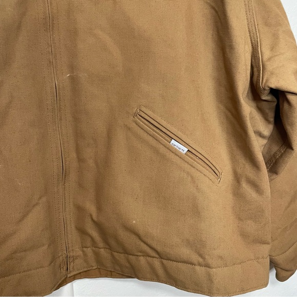 Carhartt Detroit Quilted Nylon Lined Firm Duck Jacket Vintage - Picture 8 of 16